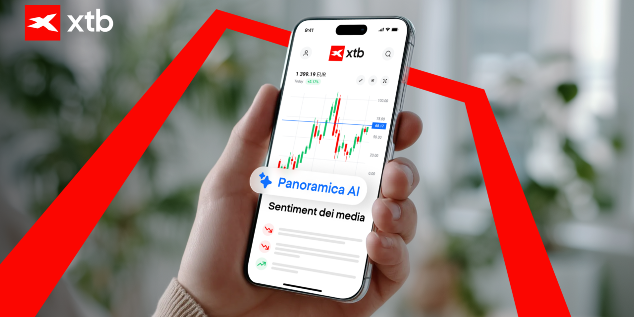 Capire i mercati con l’aiuto dell’AI: XTB lancia l’analisi del sentiment dei media sui titoli quotati