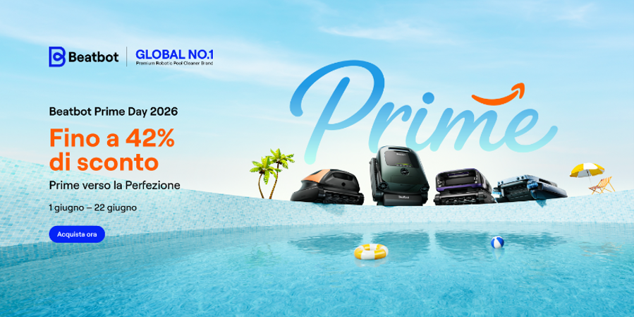 Estate 2026: Beatbot lancia le promozioni “Into Perfection” con sconti fino al 47% sui robot piscina intelligenti